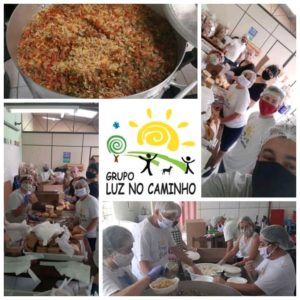 Projeto Almoço Fraterno Distribuição de marmitas para moradores de rua